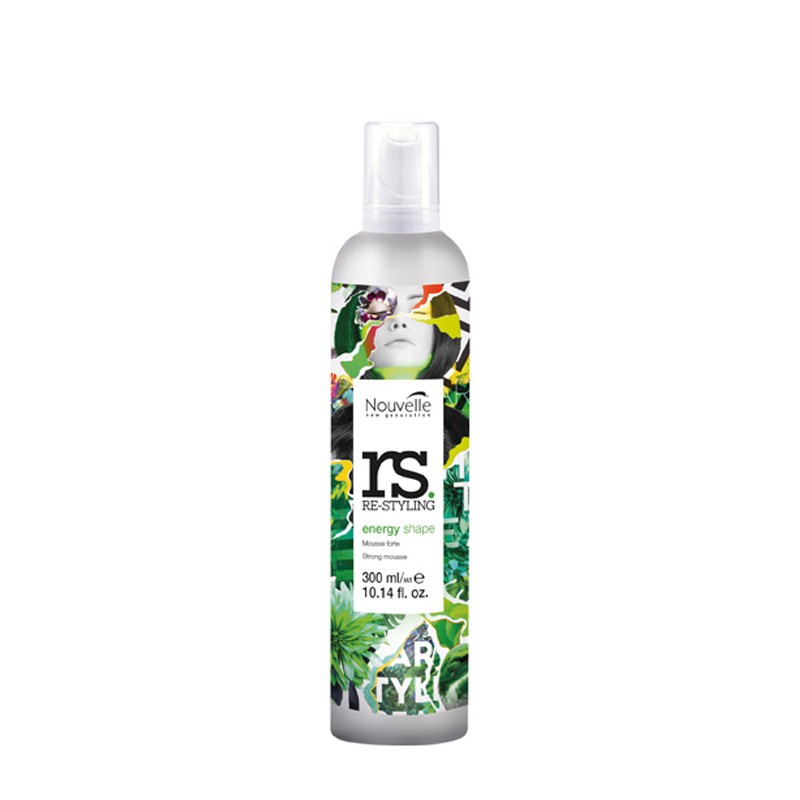 NOUVELLE RS ENERGY SHAPE - MOUSSE PROFESSIONALE FORTE PER CAPELLI 300ml