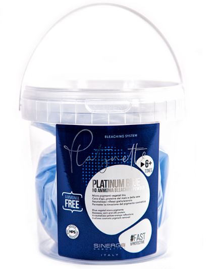 SINERGY COSMETICS Y PLATYNETTE – Delux bleaching powder blue no ammoniaca 500gr