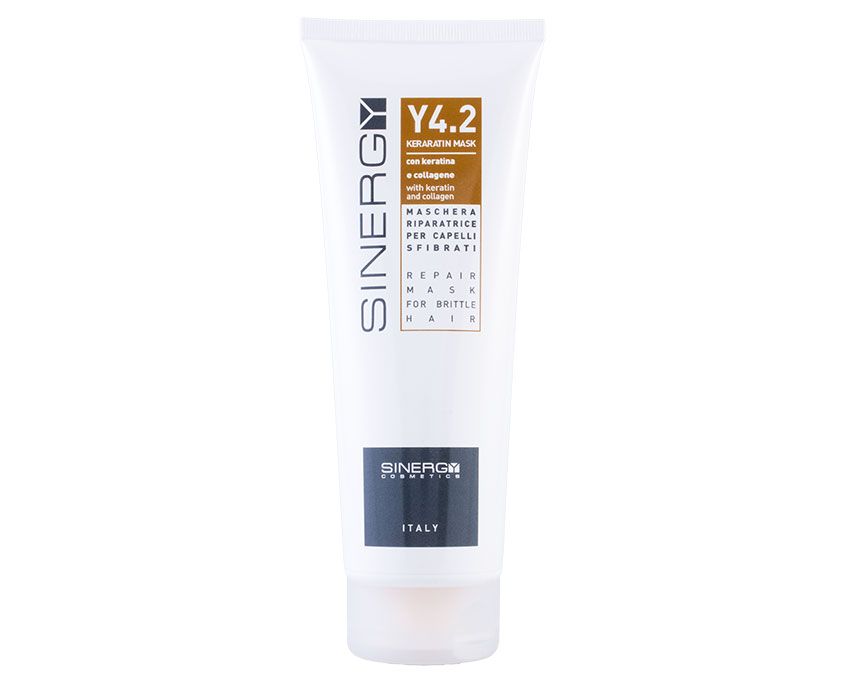 SINERGY COSMETICS Y4.2 KERATIN MASK - Riparatore per capelli sfibrati