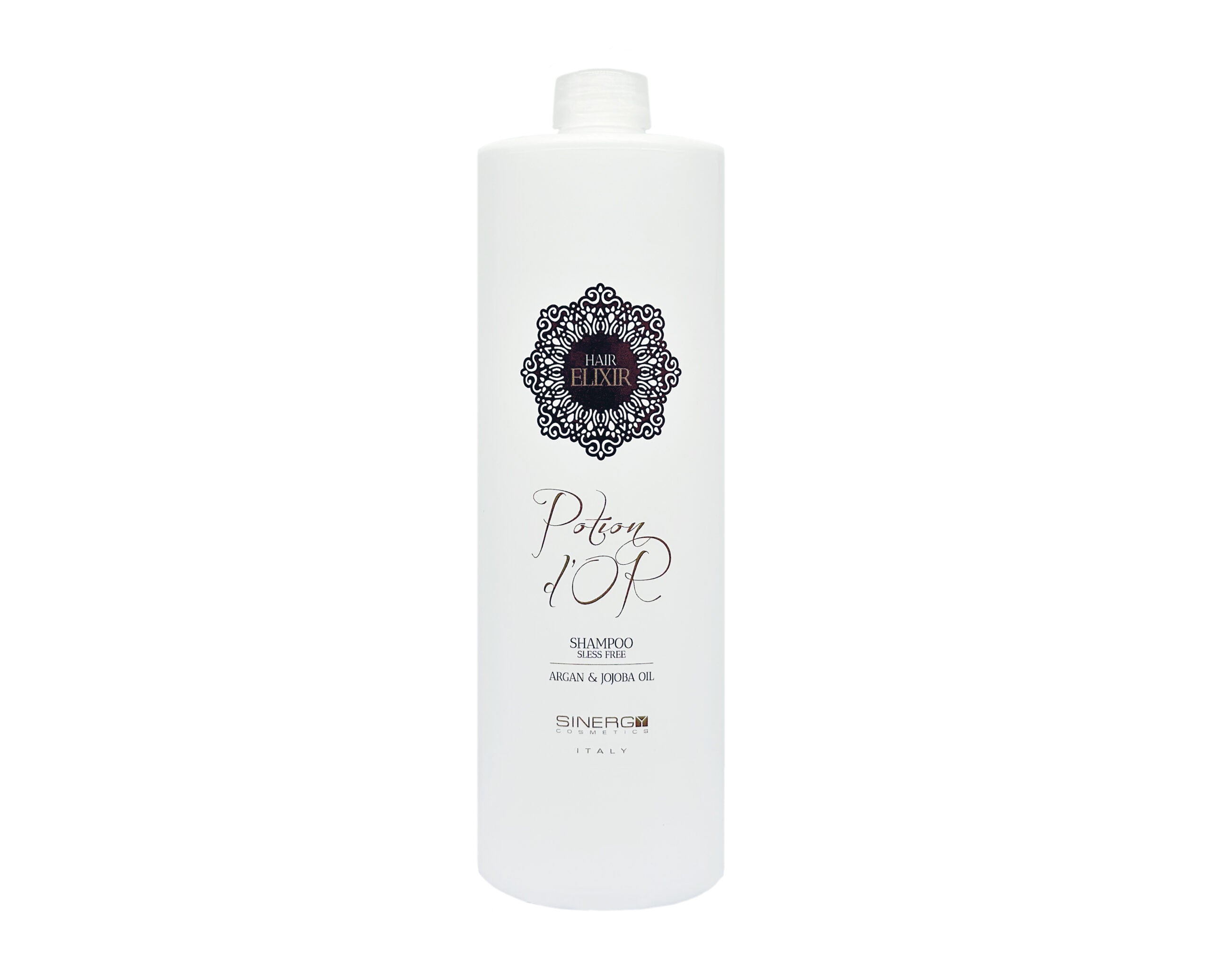 SINERGY COSMETICS POTION D'OR - Shampoo con olio di argan e jojoba - 1000ml