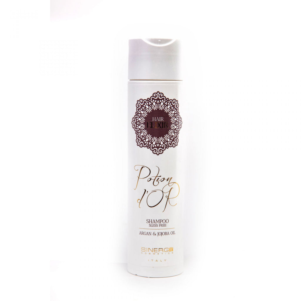 Sinergy Cosmetics Potion D'OR - Shampoo con olio di argan e jojoba