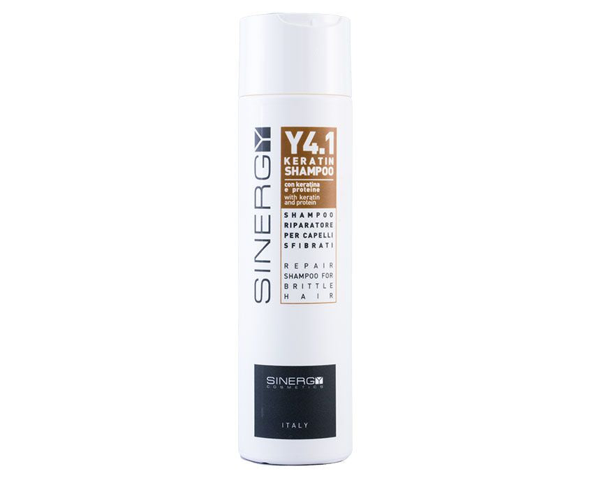 SINERGY COSMETICS Y4.1 KERATIN SHAMPOO - Riparatore per capelli sfibrati